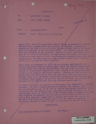 Draft Memo from Armin H. Meyer to Department of State re: Vakil - The Design and The Itch