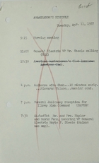 Ambassador's Schedule, April 11, 1967