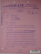 Telegram from Armin H. Meyer to Secretary of State Rusk re: Chagla and Iran, April 29, 1967
