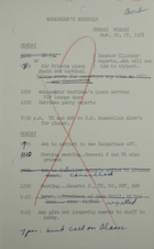 Ambassador's Schedule, November 26-27, 1967