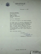 Letter from Theodore L. Eliot, Jr. to Armin H. Meyer re: BALPA Program, February 2, 1968