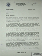 Letter from Theodore L. Eliot, Jr. to Armin H. Meyer re: Reductions in Overseas Personnel, January 25, 1968