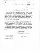 Letter from Warner W. Gardner to James F. Byrnes, August 8, 1946