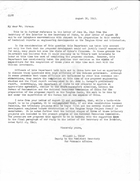 Letter from Willard L. Thorp to Mr. Straus, August 30, 1945