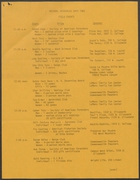 Event Schedule, Natural Resources Days, Field Events, 1983