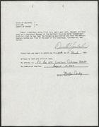 Affidavit of Darell Zimbelman re: Northern Colorado Water Conservancy District, March 29, 1984