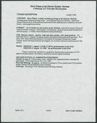 Draft Course Description re: A Seminar for Colorado Nurserymen, May 17, 1989, and Denver Xeriscape Seminar Schedules, 1991 and 1992. Printed by the Denver Water Department