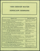 1994 Denver Water Xeriscape Seminars