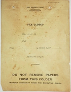Folder: Panama Canal Executive Office, Record Bureau - File Closed - File 2-C-55, Part 1