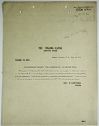 Circular No. 663-3 from G. W. Goethals, Amending Circular No. 663-1 to Allow Silver Roll American Citizens Unlimited Cash Purchase of Commissary Books, May 10, 1916