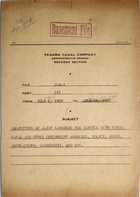 Folder: Panama Canal Company - Recruiting of Alien Laborers for Service with Panama Canal and Other Government Agencies, Policy, Rules, Regulations, Agreements, Etc. 1914 - December 31, 1934
