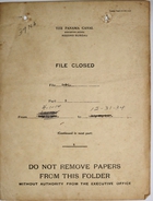 Folder: Panama Canal Company - File Closed - April 1, 1914 - December 31, 1934