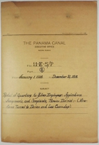 Cover Sheet for File 11-E-5/P, Part 2, re: Rental of Quarters to Silver Employees, January 1, 1916-December 31, 1918