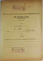Folder: Panama Canal Executive Office, Record Bureau - File 11-E-9, Part I, Inspection of Silver Rented Quarters