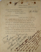 Letter from British Legation to Chester Harding, November 20, 1917