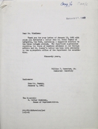 Letter from William B. Macomber to R. Walter Riehlman re: Suggested Solution to Cuban Refugee Problem, January 27, 1961