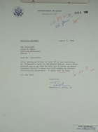 Letter from Theodore L. Eliot, Jr. to Armin H. Meyer, August 2, 1968