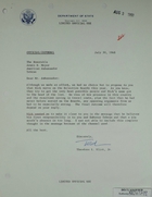 Letter from Theodore L. Eliot, Jr. to Armin H. Meyer, July 30, 1968