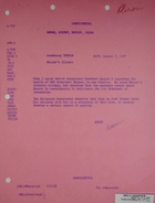 Confidential Memo re: Nasser's Illness, August 7, 1968