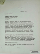 Letter from John A. Armitage to Theodore L. Eliot, Jr. re: State/Defense Overseas Base Study Comments, March 10, 1969