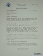 Letter from Theodore L. Eliot, Jr. to Armin H. Meyer re: Hoveyda's Visit and Earthquake Relief, October 22, 1968