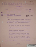 Telegram from Robert Anderson, via Armin H. Meyer, to Secretary of State re: Conversation with President Nasser, November 20, 1968
