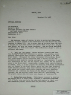 Secret Letter from Armin H. Meyer to Parker T. Hart re: Talk with Nasser, November 23, 1968