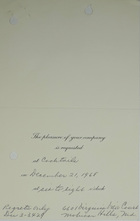 Invitation to Mr. and Mrs. Theodore L. Eliot, Jr., December 21, 1968