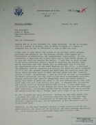 Memo from Theodore L. Eliot, Jr. to Armin H. Meyer re: Military Credit Program, January 16, 1969