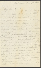 Letter from Jane Cannan to Agnes Cannan, from Melbourne, 9 May 1855 (nla.obj-536512683)