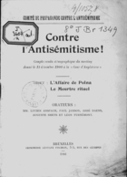 Contre l'Antisémitisme ! : L'Affaire de Polna : Le Meurtre rituel