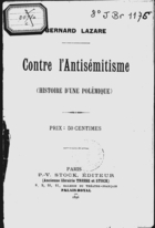 Contre l'Antisémitisme : (Histoire d'une Polémique)