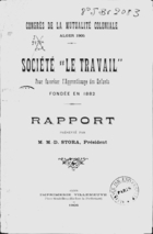 Congrès de la Mutualité Coloniale, Alger 1905 : Société 