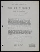 Annotated Book 'Ballet Alphabet For Beginners'