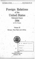 Foreign Relations of the United States: Diplomatic Papers 1934 Volume II