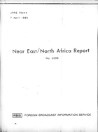 Vuorela, Timo. Baluchis of Southern Iran Aid Afghanistan Brethren. Near East/North African Report No. 2098. JPRS 75444, 7 April 1980.