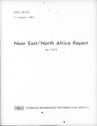 Frances, Patrick. Afghan Refugees Becoming Persistent Problem. Near East/North African Report No. 2379. JPRs. 78722, 11 August 1981.