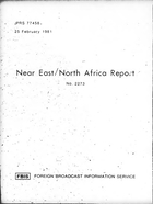 Aleksander Smolar: Afghanistan and Poland, Near East/North Africa Report No. 2273, JPRS 77458, 25 February 1981
