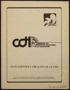 Antecedentes y creación de la CDH / Comisión de Derechos Humanos de El Salvador. (b2762231)