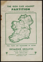 The Irish Case against Partition; Full Facts and Programme of Action (b3272838)