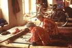 Turkmen Rug Weaving Photo