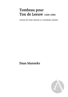 Tombeau pour Ton de Leeuw (Version for bass clarinet)