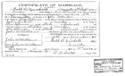 Document 38: Marriage License between John Hill and Anna Slifka, November 14, 1912, Meeker, Colorado.