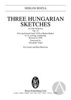 3 Hungarian Sketches, Op. 14