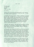Letter From Barbara Denman, Coordinator, WID, To Ms. Cynthia Hall, Ponape F.S.M., June 1985, RE: Congrats On Your Nomination And Selection To Attend The NGO Forum In Nairobi This July And Sending Info On The Forum And Peace Corps' Involvement