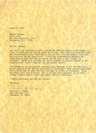 Letter From Christine J. Anders, Urbandale, IA, To Barbara Denman, Peace Corps, WashDC, April 1987, RE: Interested In Getting Back Into The International Arena