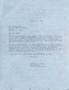 Letter From Barbara R. Denman, Coordinator, Women In Development, WashDC, To Melanie Roth, William Smith College, Geneva, NY, January 1985, RE: Peace Corps Has A Number Of Programs In Kenya Such As The Rural Women's Extension Program