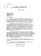 Letter, From Freida S. Miller, To Mary Cannon, January 21, 1946, RE: Minerva Bernardino