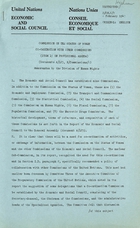 Commission on the Status of Women: Second Session, February 6, 1947 (Co-ordination with Other Commissions)