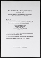 Reports And Related Papers Relating To Excavation Work, Terraces And Agricultural Systems, In Chica Soras, Chica Valley, Apurimac And Ayacucho (CUS/4/1/1/7/6)